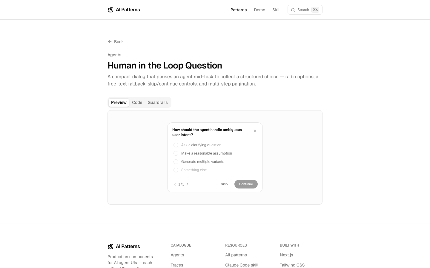 Human-in-the-loop — approval flow before irreversible agent actions
