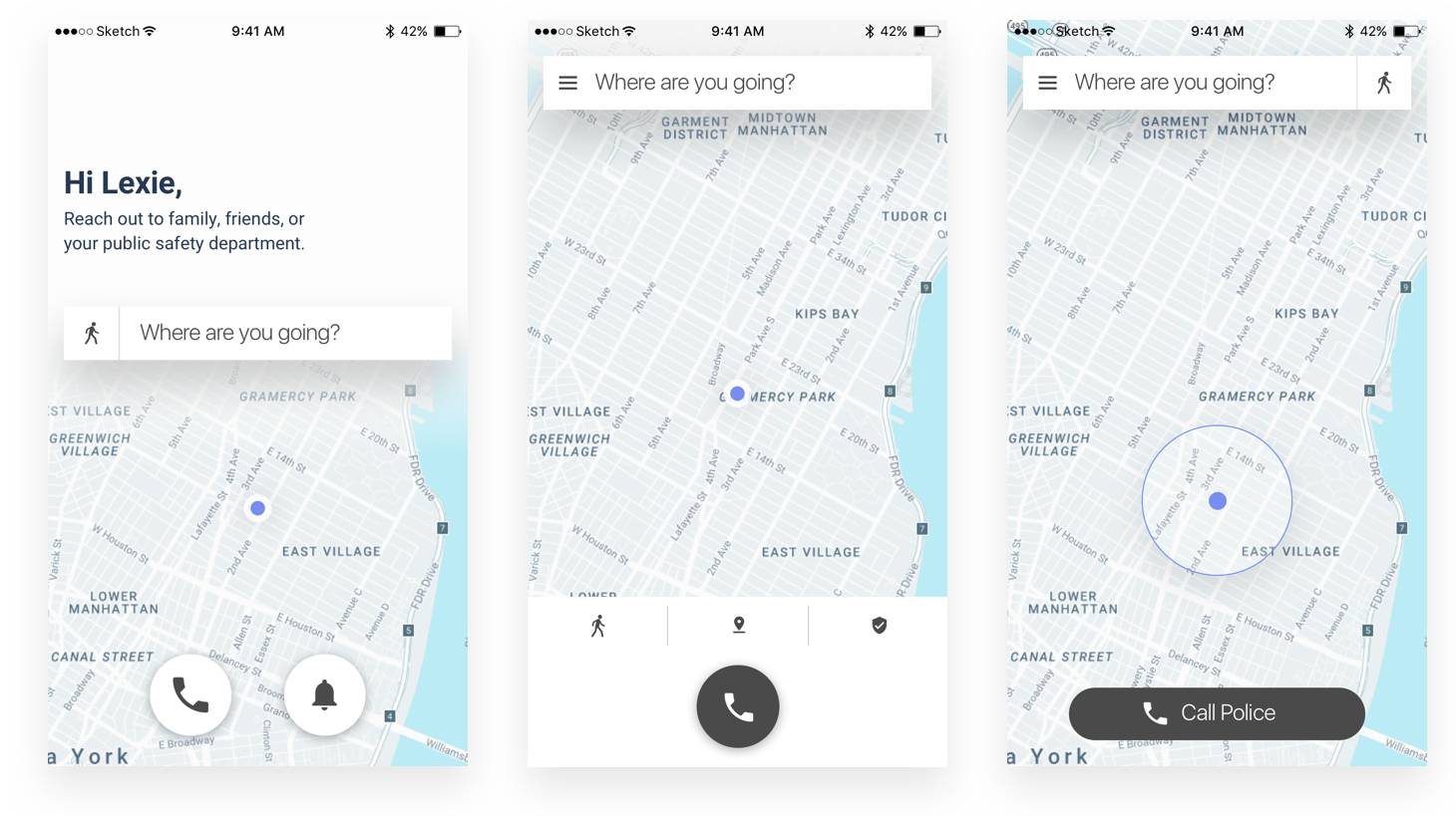 Three prototype options