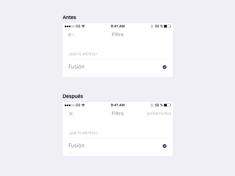 Back or Close before and after